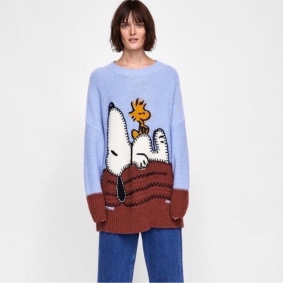 Adorable oversized Zara Peanuts sweater… - Picture 3 of 6